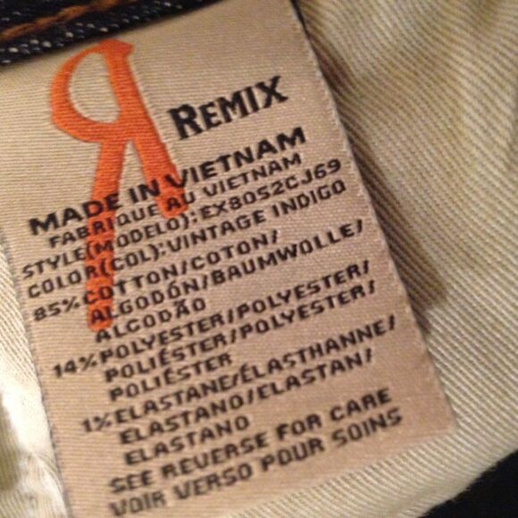 Rock Revival Remix Jeans Vtg Blue 25 NWT - Picture 6 of 10